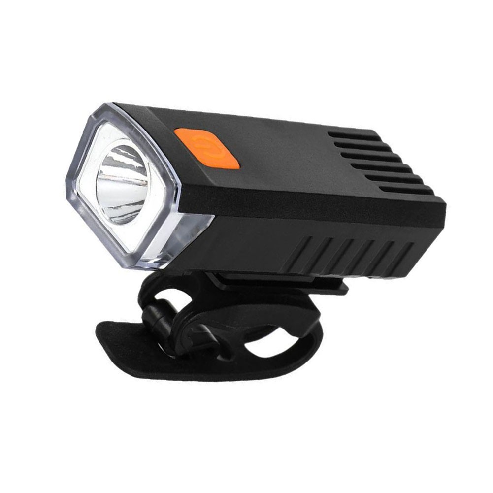 Waterproof Rechargeable Front Light for Bicycle 38g Black Compact Size