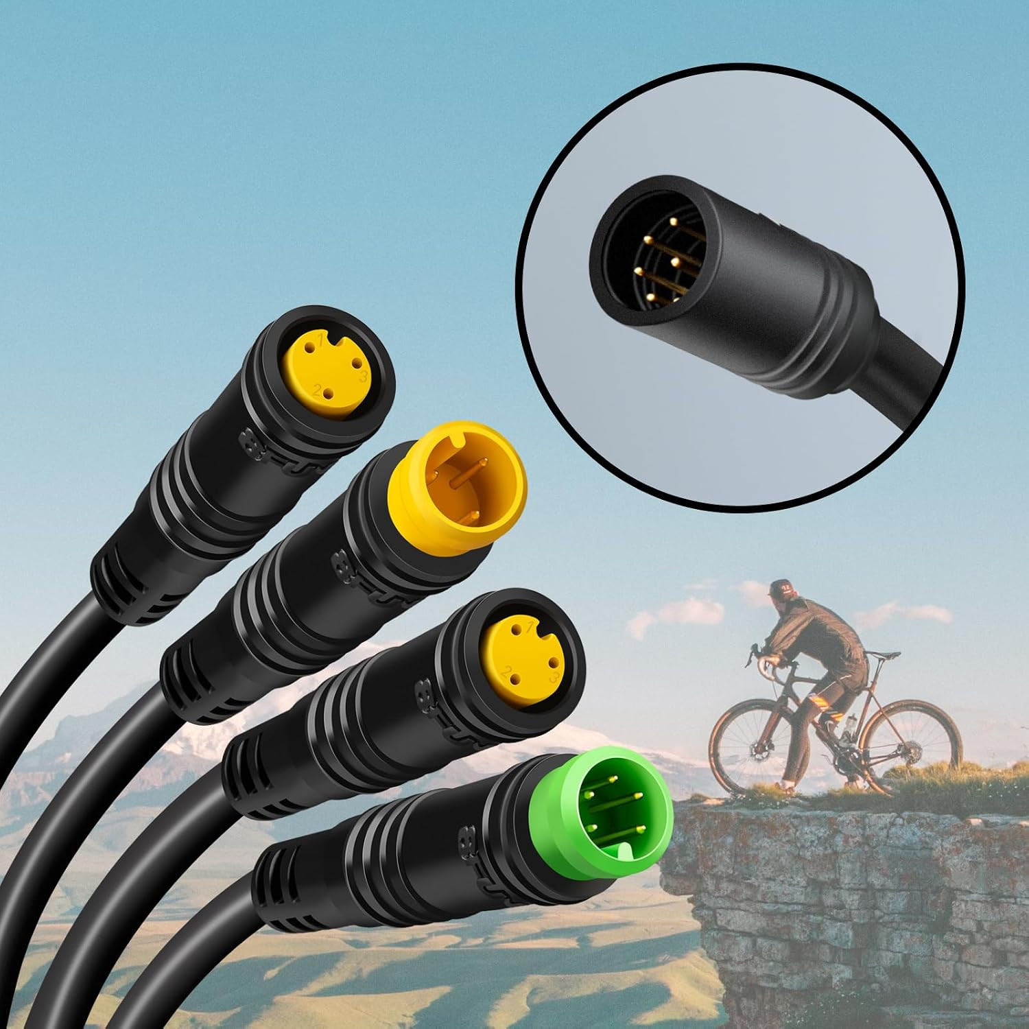 1T4 Cable Ebike Wiring Harness for BAFANG BBS01B BBS02B BBS HD Mid Drive Motor U