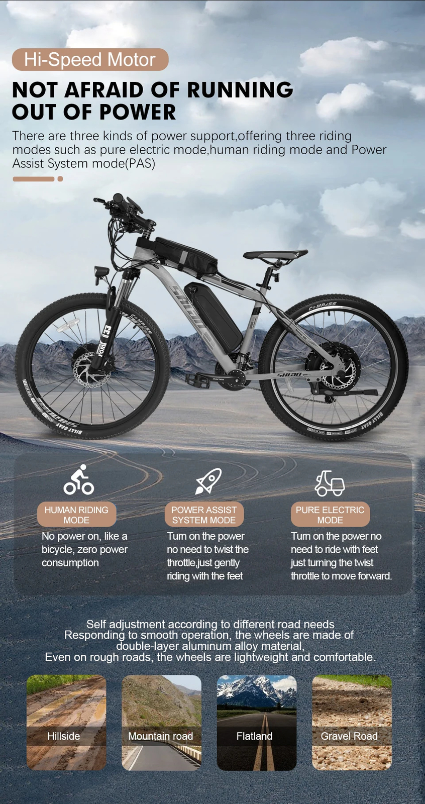 Electric Bicycle Conversion Kit 36V 48V 250W 350W 500W Front Hub Motor Wheel