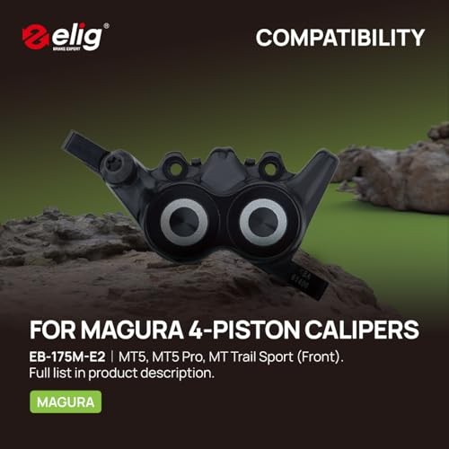Bike Disc Brake Pads for Magura 4-Piston MT5, MT5 Pro, MT Silver (E2) 1 Pair