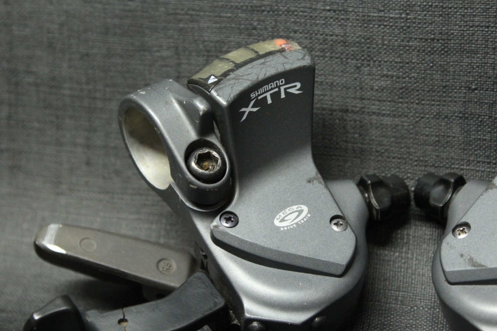 Vintage Shimano XTR SL-M952 rapid fire trigger shifter pods set 3 x 9 speed MTB