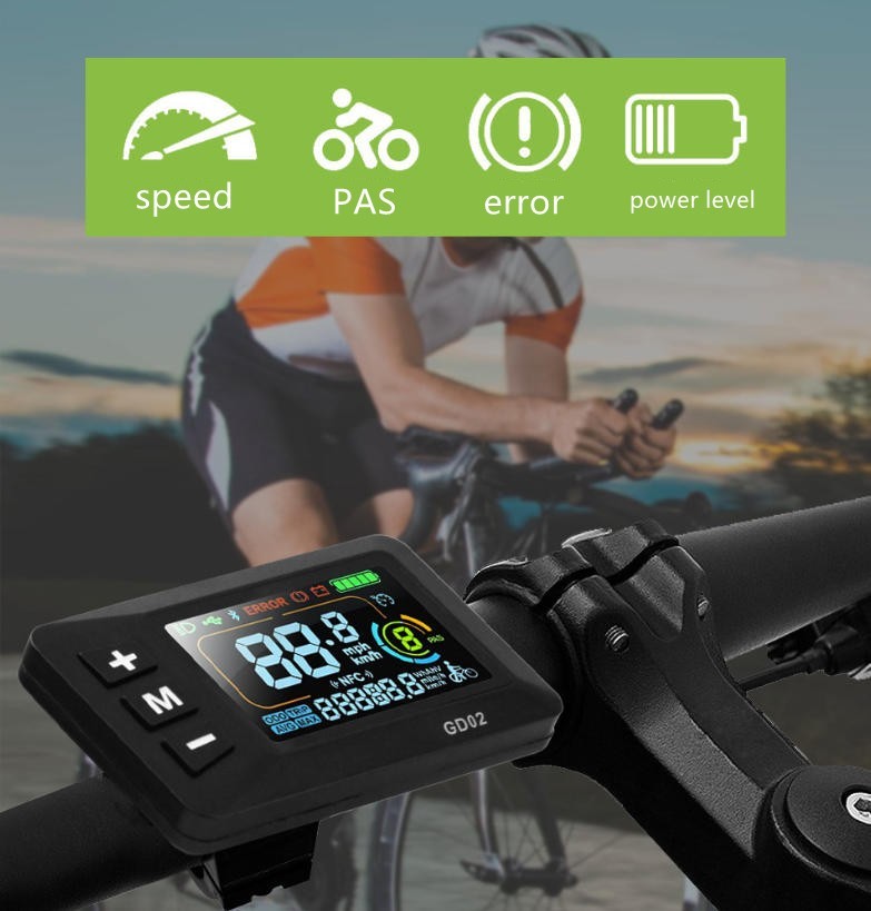 E-Bike Compatible GD02 Smart LCD Color Screen with User Friendly Design EBike