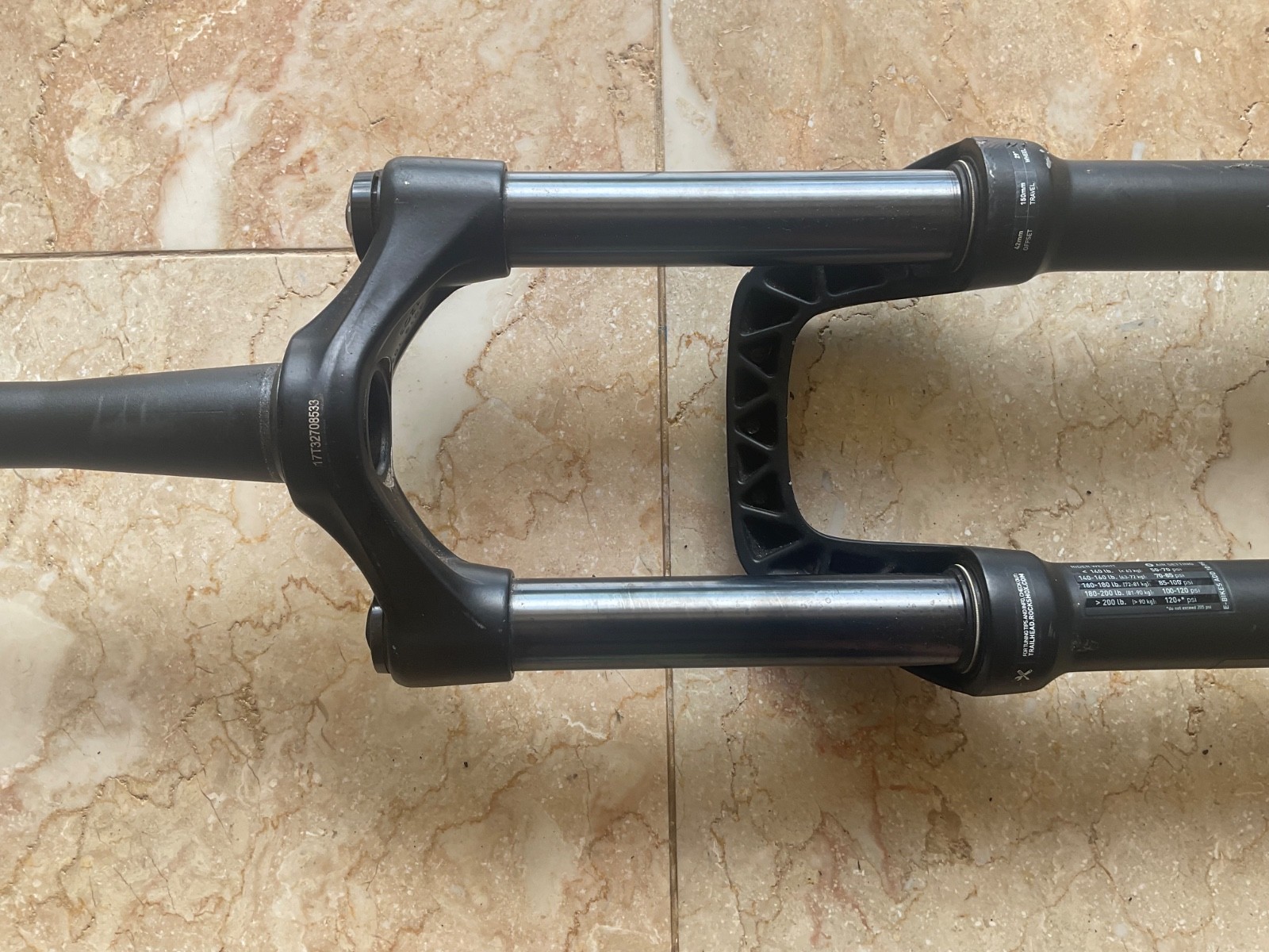 Rockshox Recon Silver RL 42mm Offset Travel 150mm Boost 110 Thru Axle 15mm