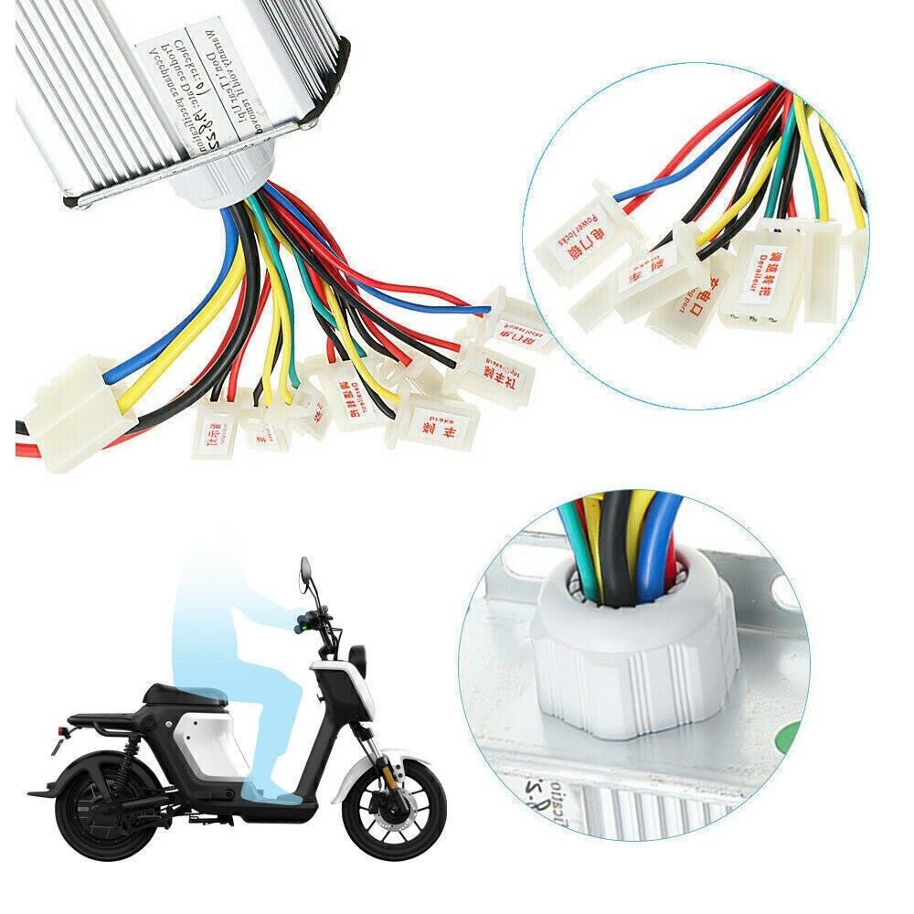 36V/48V 1000W Brushed Motor Speed-Controller EBike Electric Scooter Controller