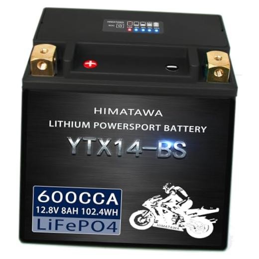 YTX14-BS Lithium Battery,12V 600CCA 8Ah,High Performance for