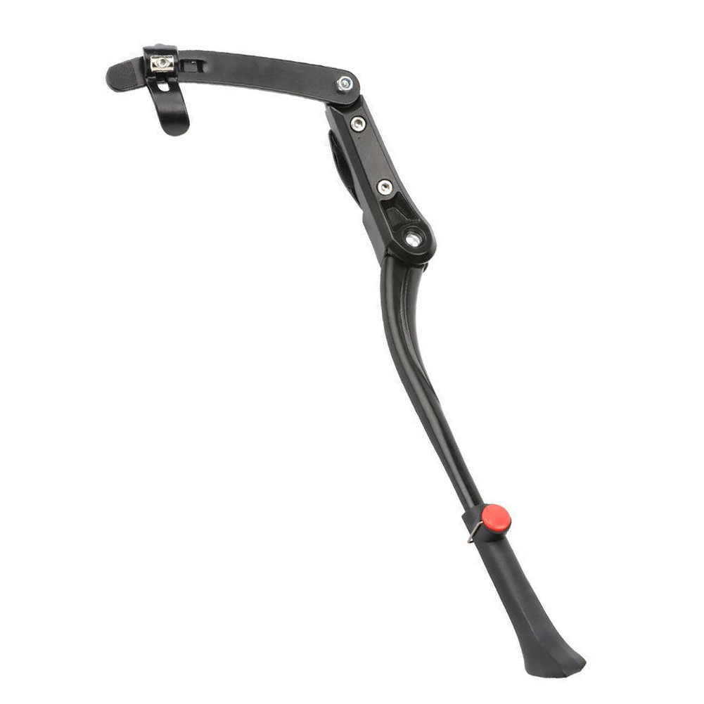 Adjustable Bike Footrest Rack 55cm for Mountain Bikes Black Alloy 413g Portable