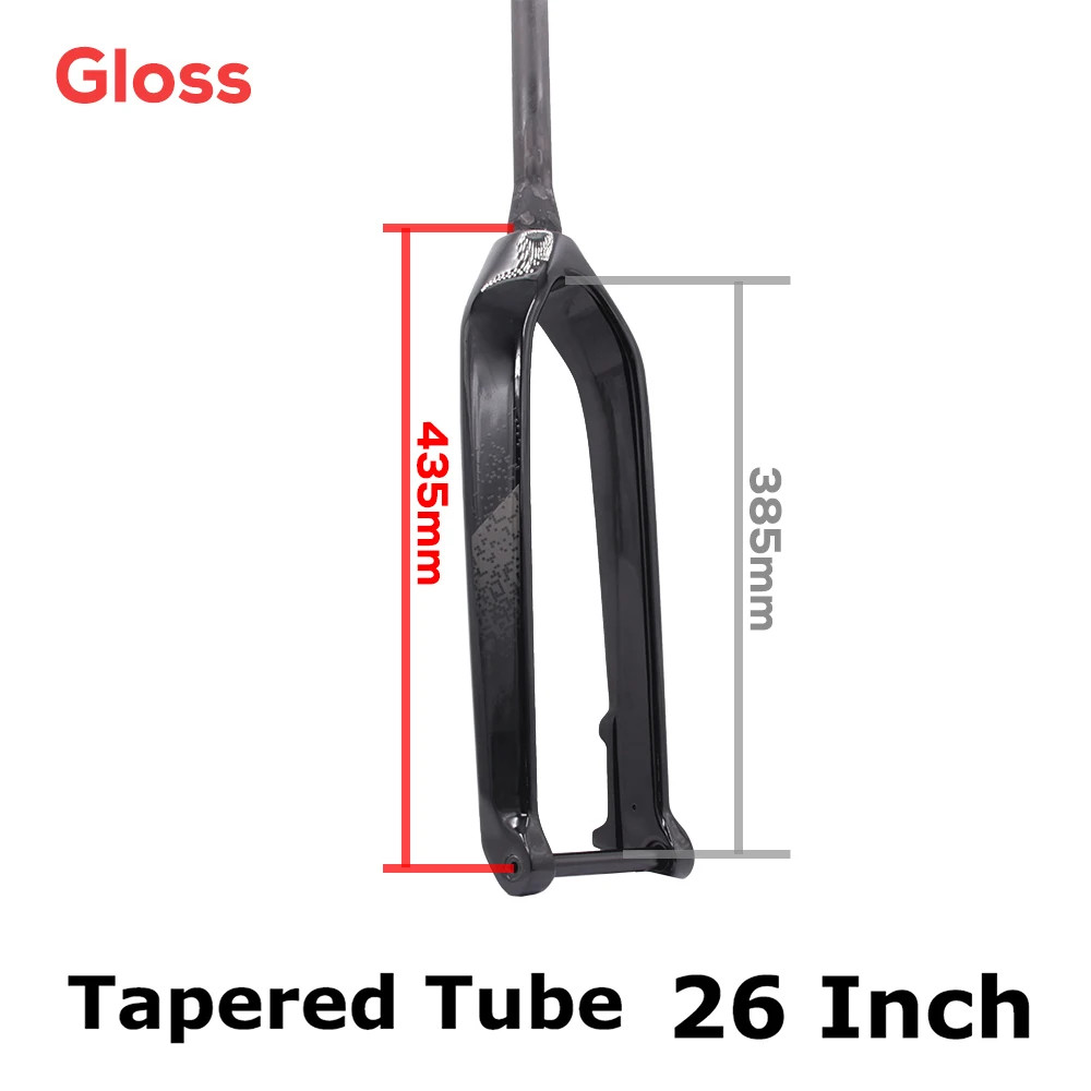 26 27.5 29ER Full Carbon Fiber MTB Rigid Fork 15*110mm Boost Disc Brake