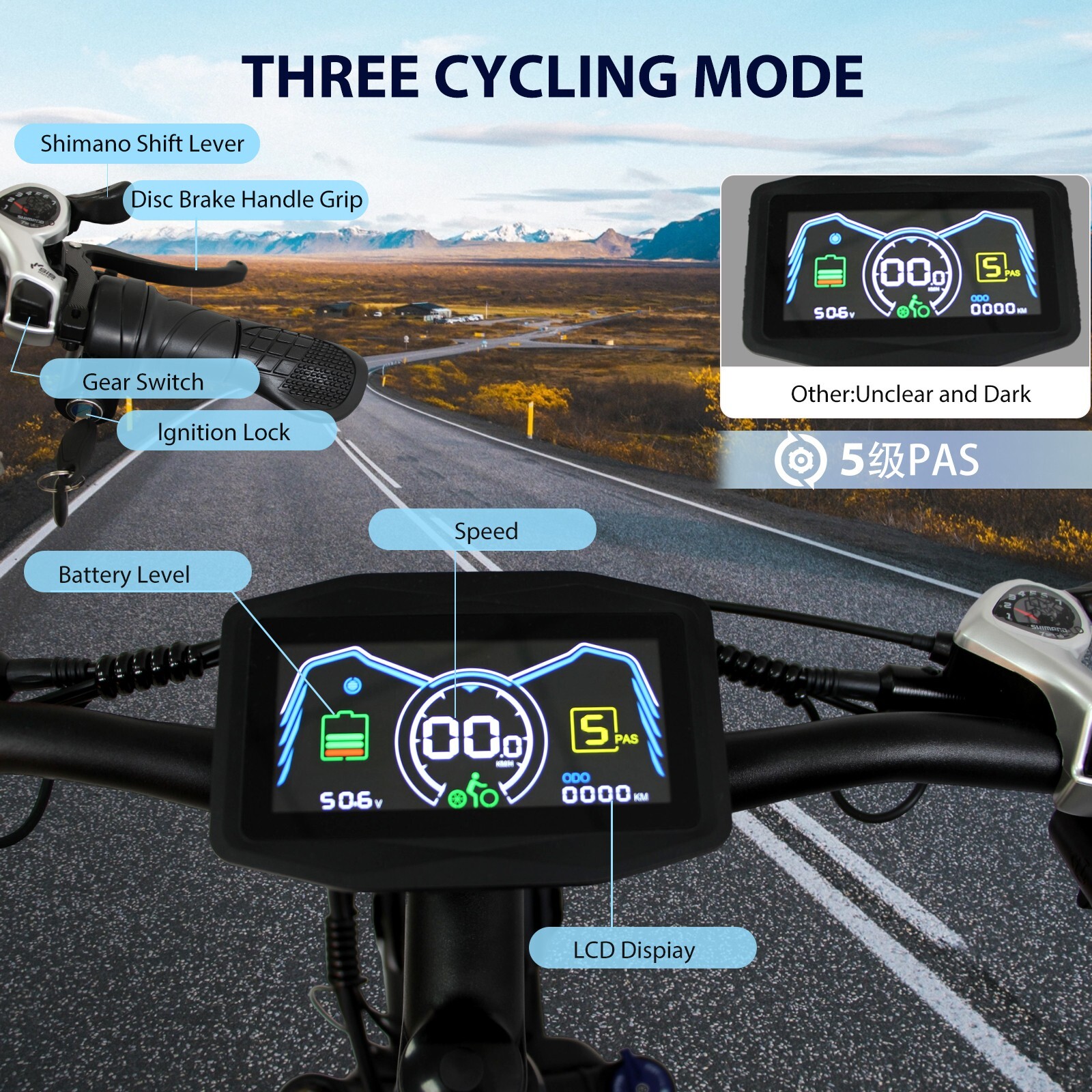 USA Direct SMLRO Finder 26 2000W 52V 25AH Dual Motor Off-road Ebike For Adults