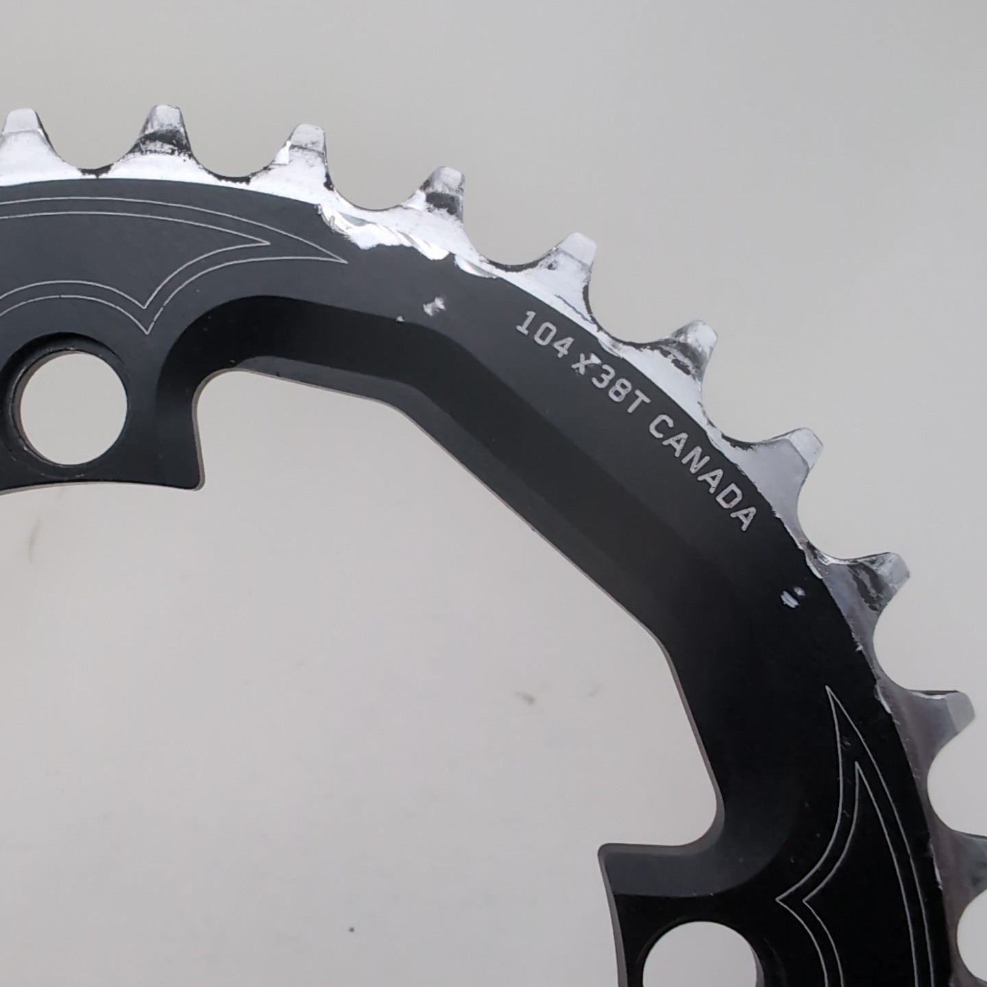 VINTAGE Race Face Diabolus 38T Chainring 104 BCD Black Canada