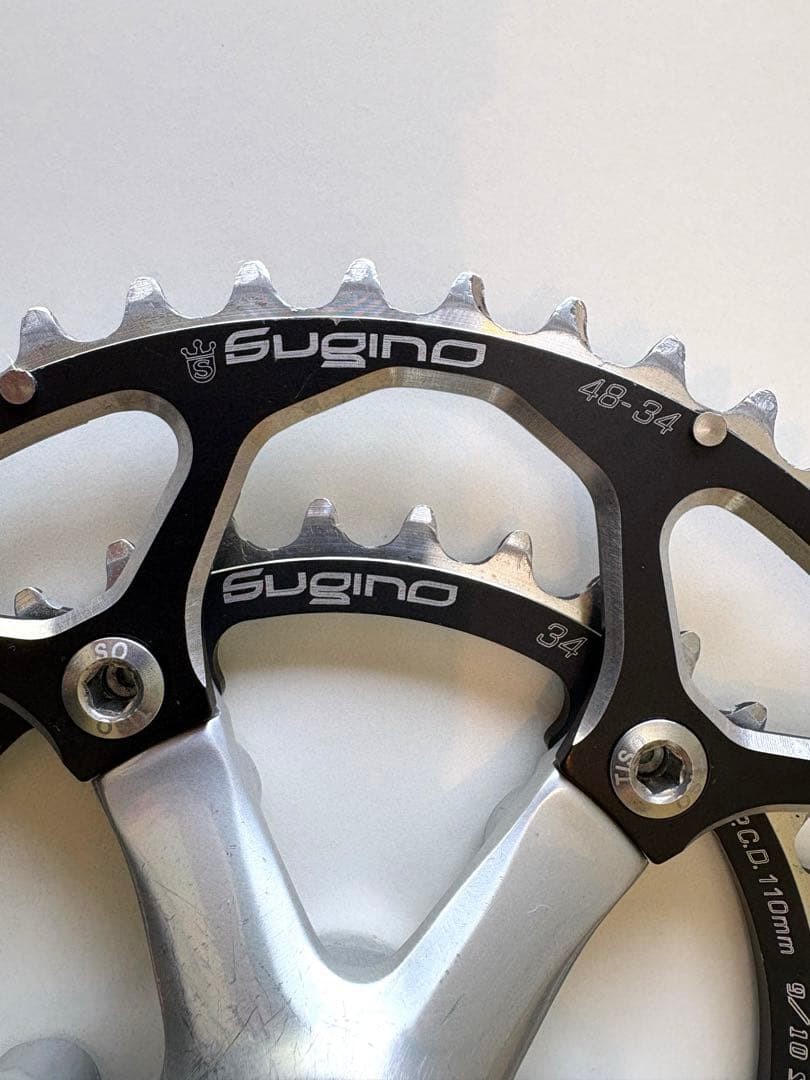 Sugino Cospea Crankset 48/34T 170mm himano Dura-Ace BB-7700 9/10s Used Japan