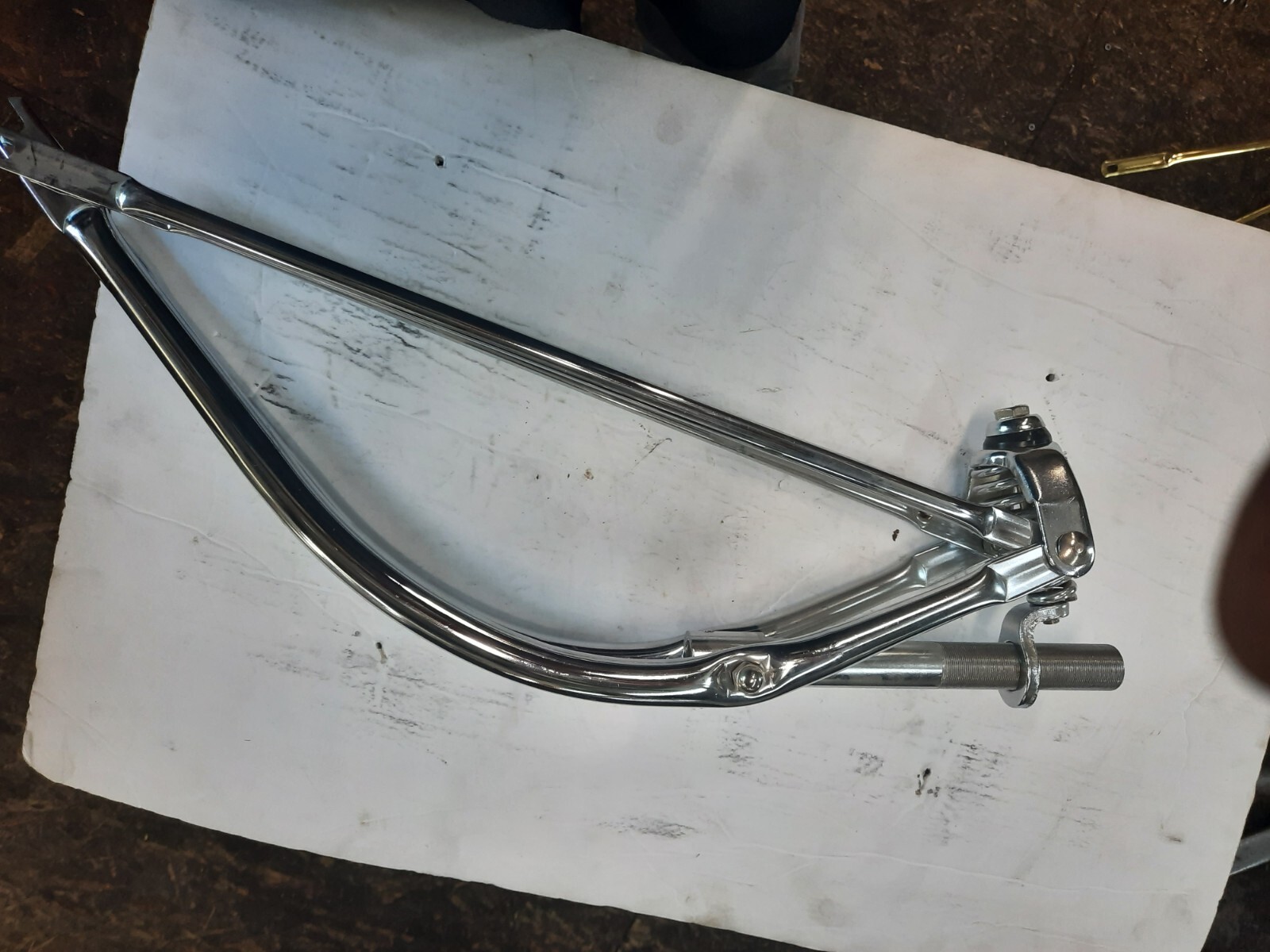 26″ Bent Spring Fork 1″ Chrome Lowrider Cruiser Bike
