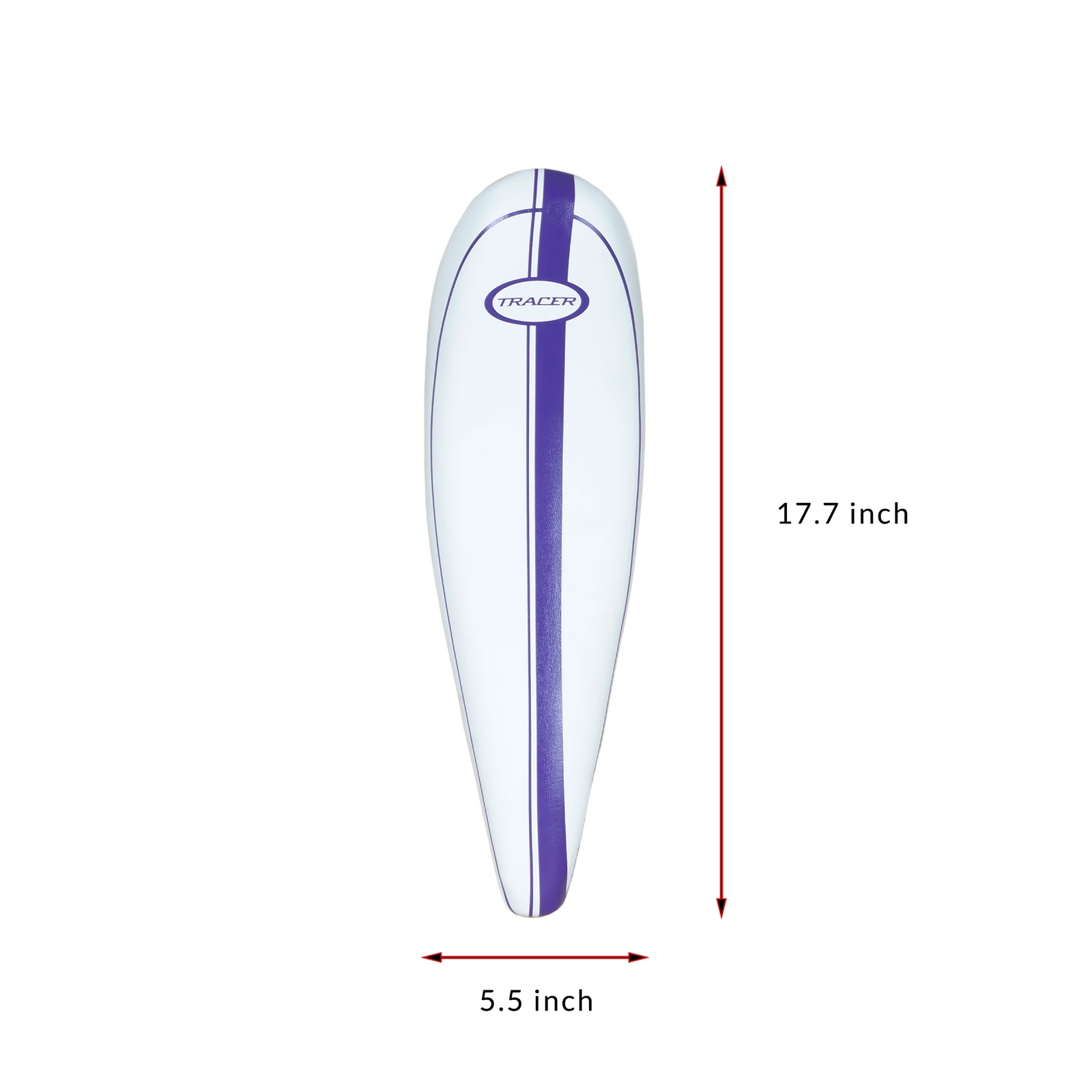 Tracer Banana Seat Whhite w/Purple Center for 20″ Lowrider Cruiser Bikes