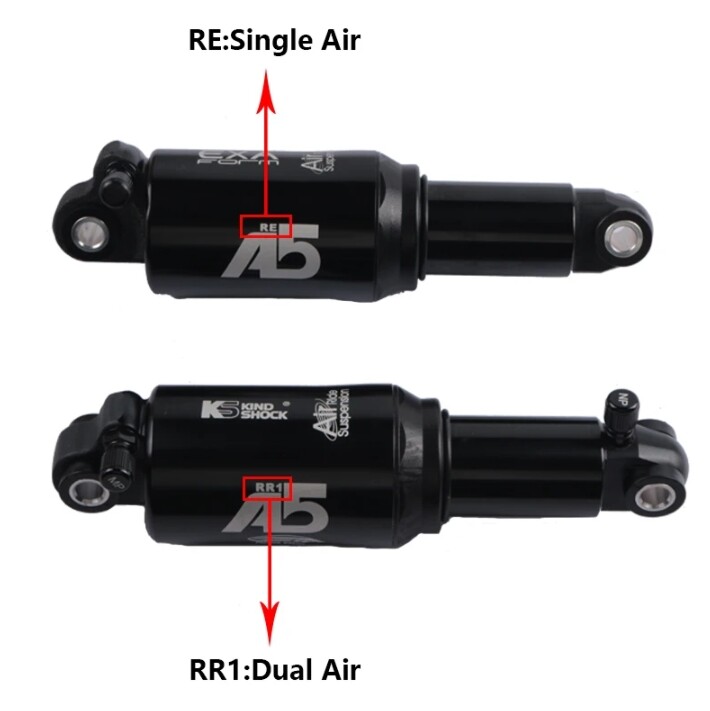 KS A5-RR1 RE Rear Shock Double Single Air Chamber Pressure EXA MTB Bike Shock