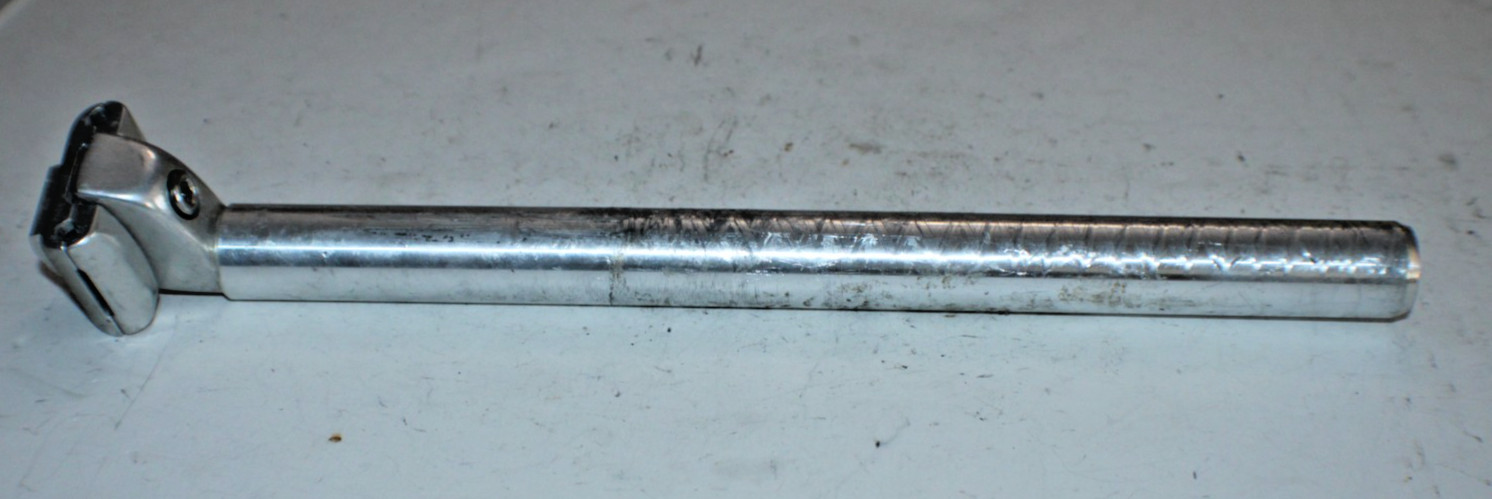 Bicycle Seatpost Seat Tube 370/27.0mm 20mm Offset Silver MTB Road Gravel Hybrid~