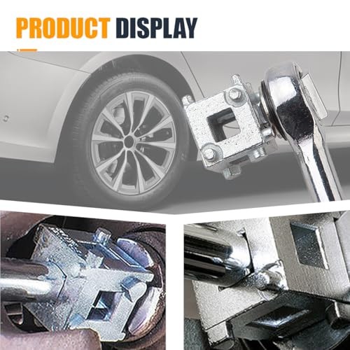 3/8″ Car Cube Brake Caliper Compression Tool, Steel Rear Disc Brake Piston 1PC