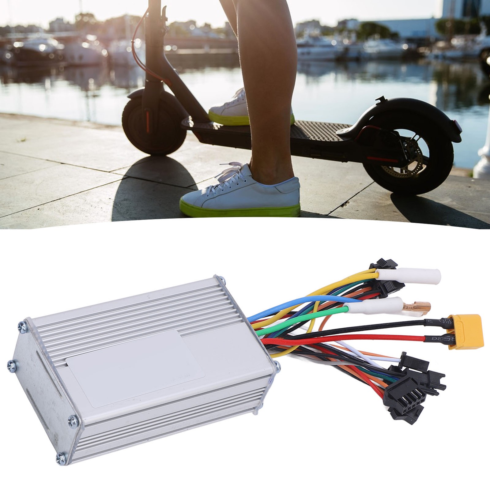 Electric Bicycle Controller 52V 25A 1200W Scooter Motor Speed Controller Fo HCTC
