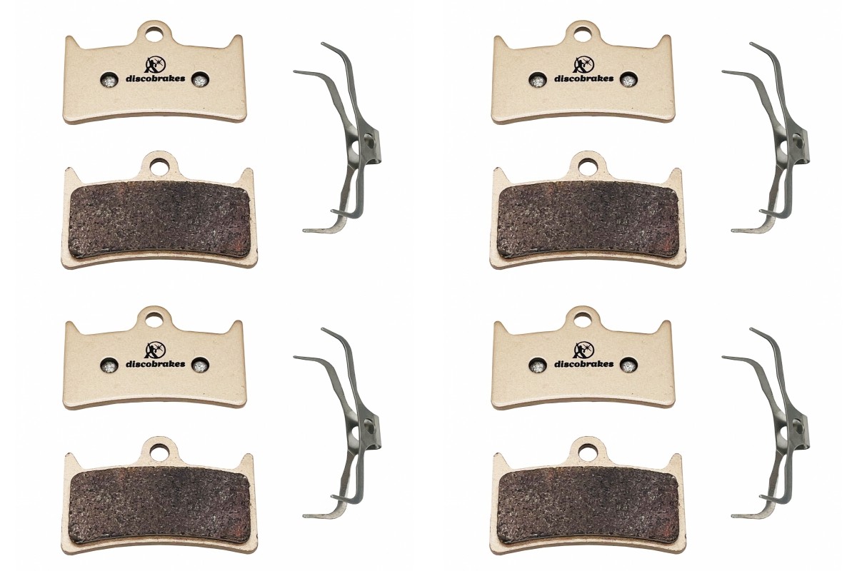 4 Pairs of Sintered DiscoBrakes Hope V4 Disc Brake Pads, HopeV4 DownHill DH MTB