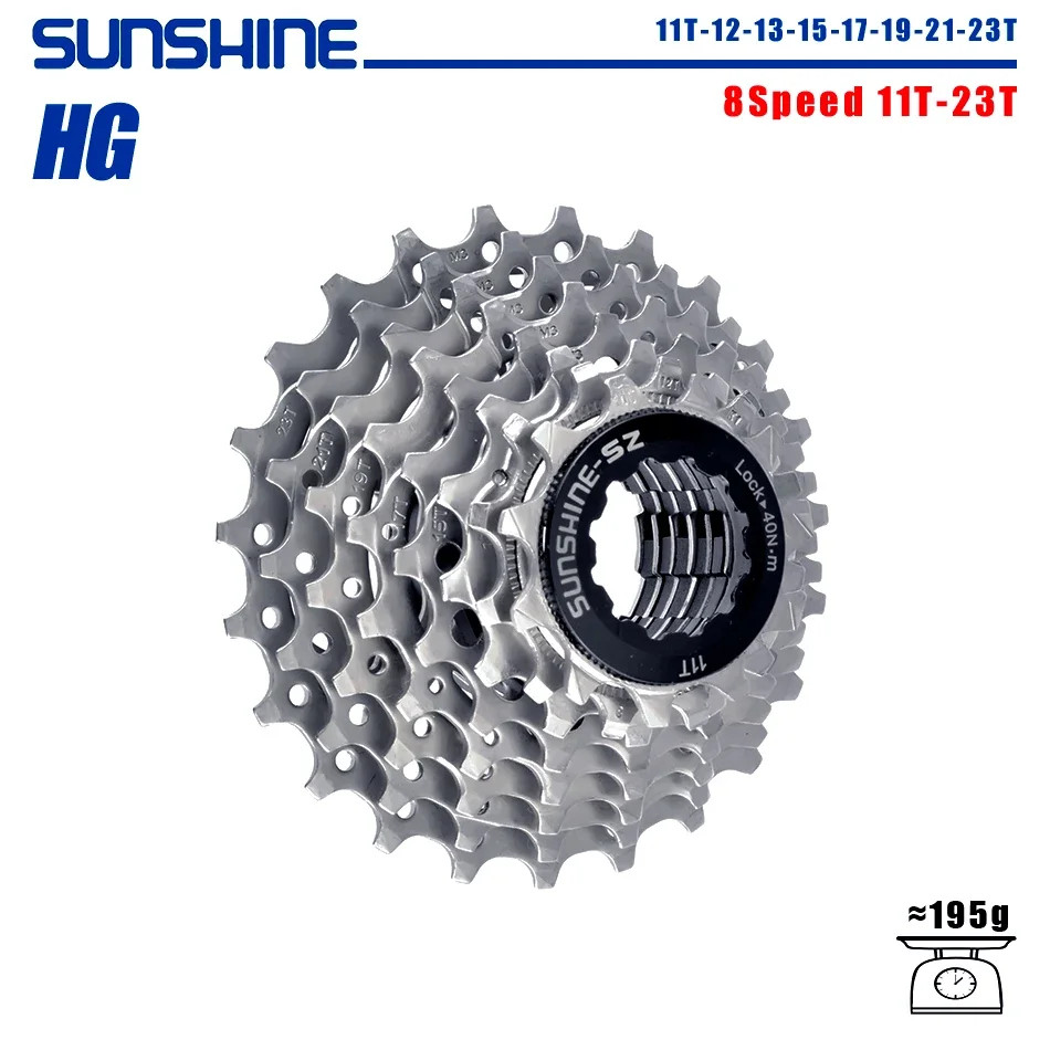 SUNSHINE Road Bike Cassette Bicycle Freewheel 8/9/10/11/12 Speed 23/25/28/32/34/
