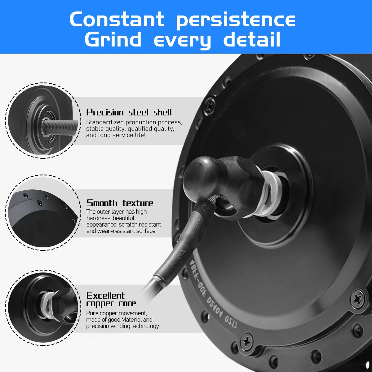 MTB Electric Bicycle 36V 48V 250W 350W 500W Front Rear Rotate/Cassette Hub Motor