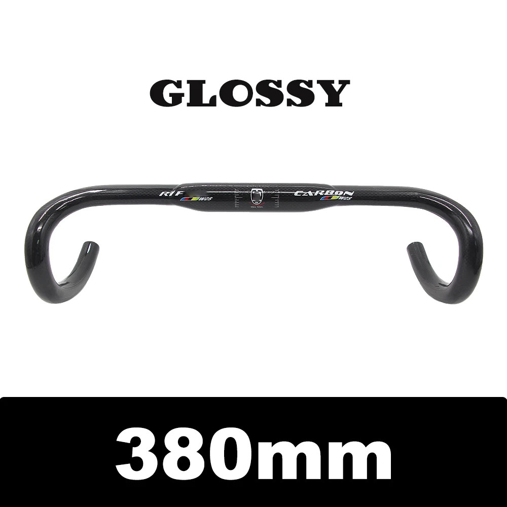 3K Full Carbon Fibre Road Bike Handlebar 31.8*380/400/420/440mm Bike Parts