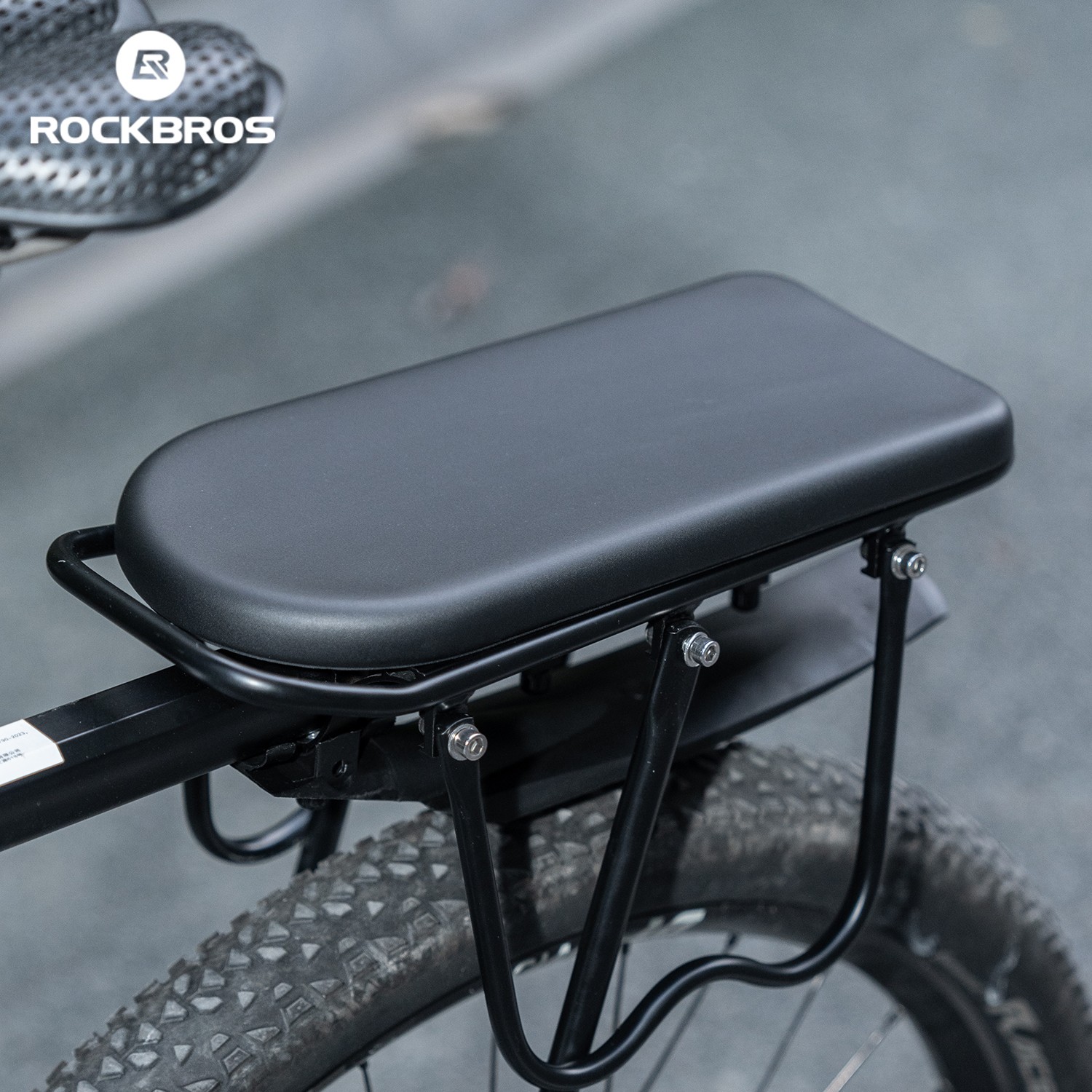 ROCKBROS Bike Rear Rack Seat Saddle Manned Cushion Wide Soft Pad Bike Accessory