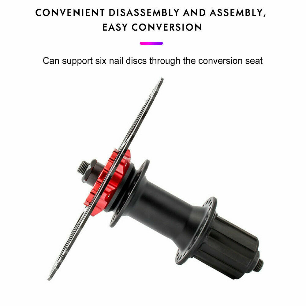 6-Hole Center Lock Conversion Mountain Road Bike 6 Bolt Disc Brake Rotor Adapter