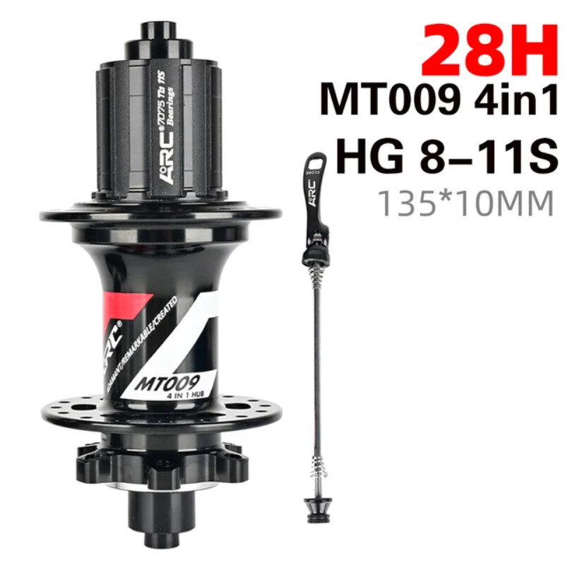 Front Rear 6 Pawls 114T Noise Hub Mountain Bike NBK Sealed Bearing Hub HG XD MS