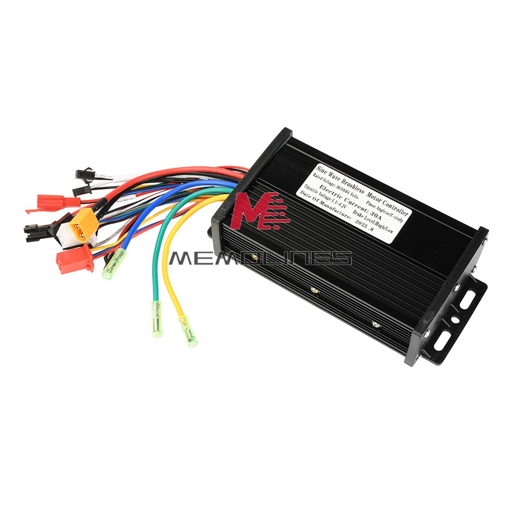 36V48V64V 30A Sine Wave Brushless Motor Controller 750-1500W Driver S866 LCD