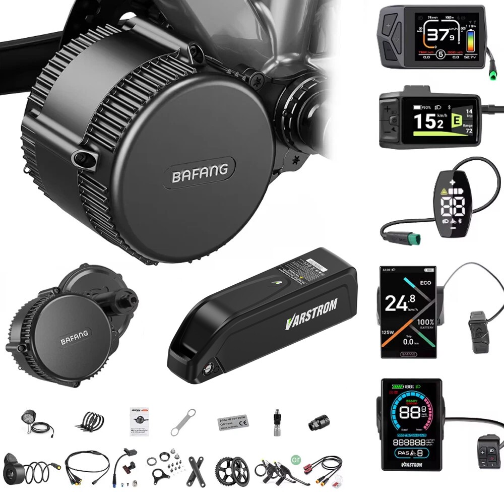 48V750W68-100MM BAFANG Mid Drive Motor BBS02B EBike Conversion Kits Waterproof