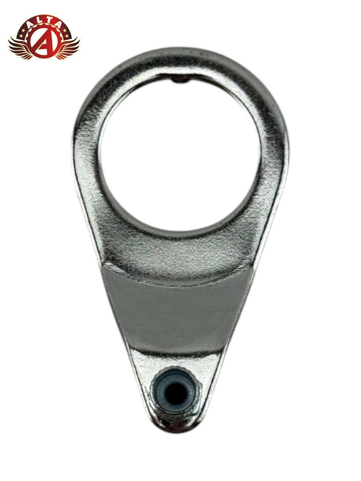 ALTA BICYCLE STEEL THREADED FRONT CABLE HANGER 1″ W/ ADJUSTER CHROME.