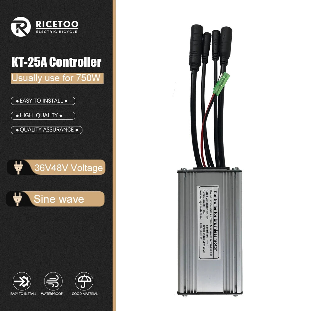 250W-3000W Electric Bicycle KT 15A-50A Sine/Square Wave Brushless Controller