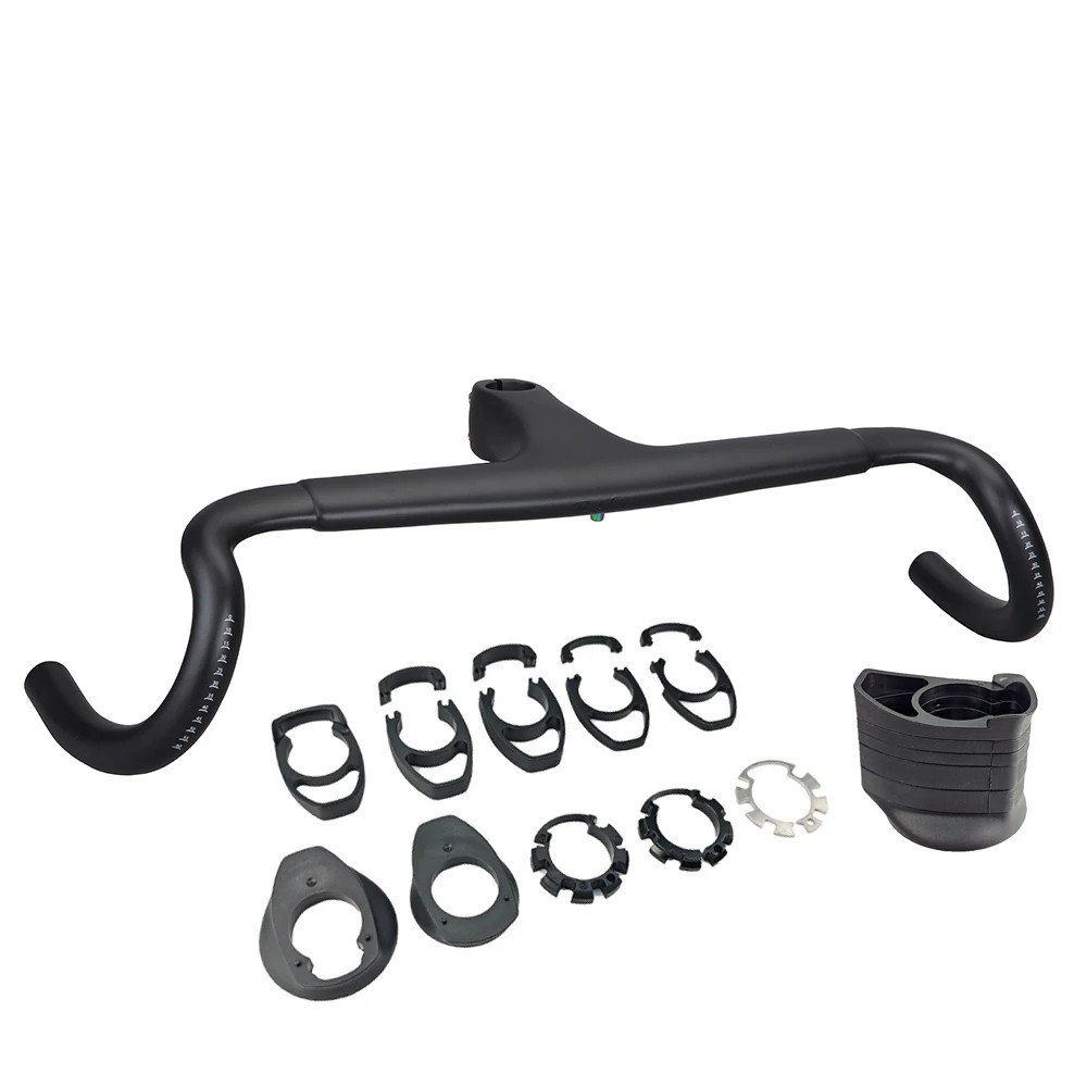 Full Internal Cable Routing Gravel Road Mountain Bike bent Handlebar 25 Degrees