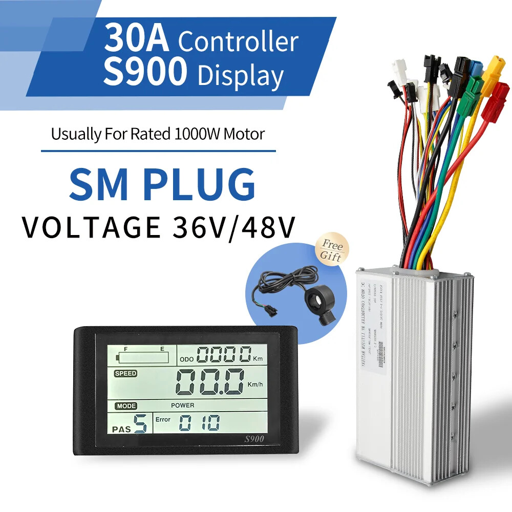 E-bike Controller and Display 36/48/52V 250-1500w Electric Bicycle Conversie Kit