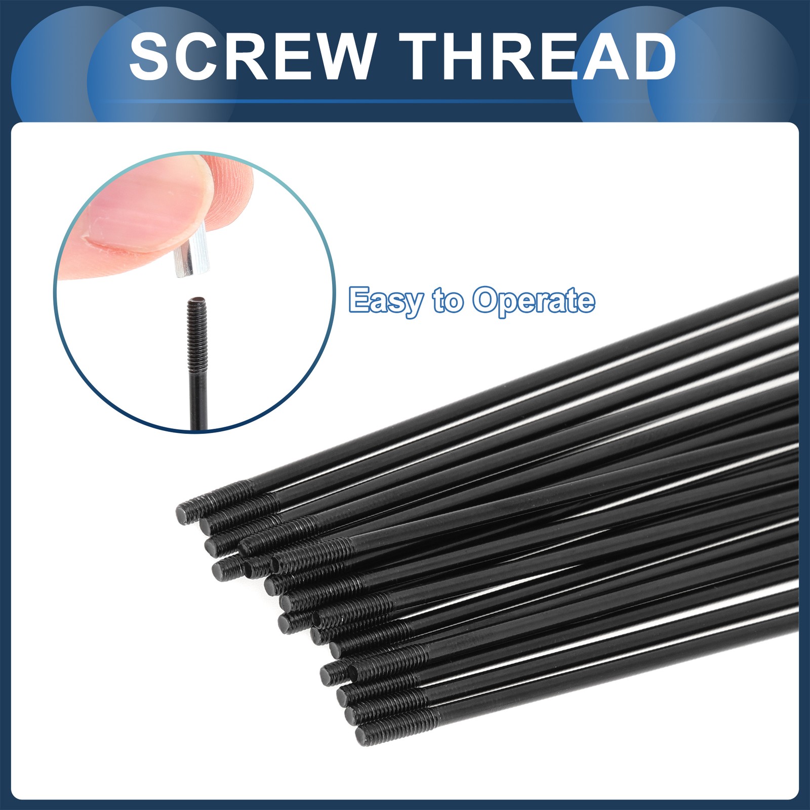 20 Set 14G Straight Pull Bicycle Spokes 305mm Straight Pull Bike Wheel Spokes
