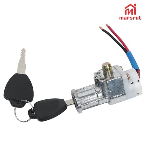 E-Bike Battery Lock Replacement Part with 2 keys, Charger Ignition On/Off