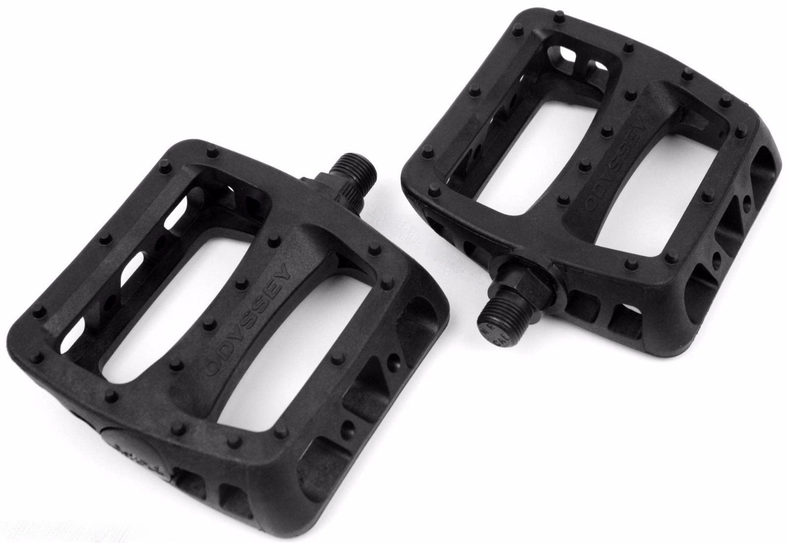 ODYSSEY MX TWISTED PC 9/16″ BLACK BMX BIKE BICYCLE PLATFORM PLASTIC PEDALS NEW