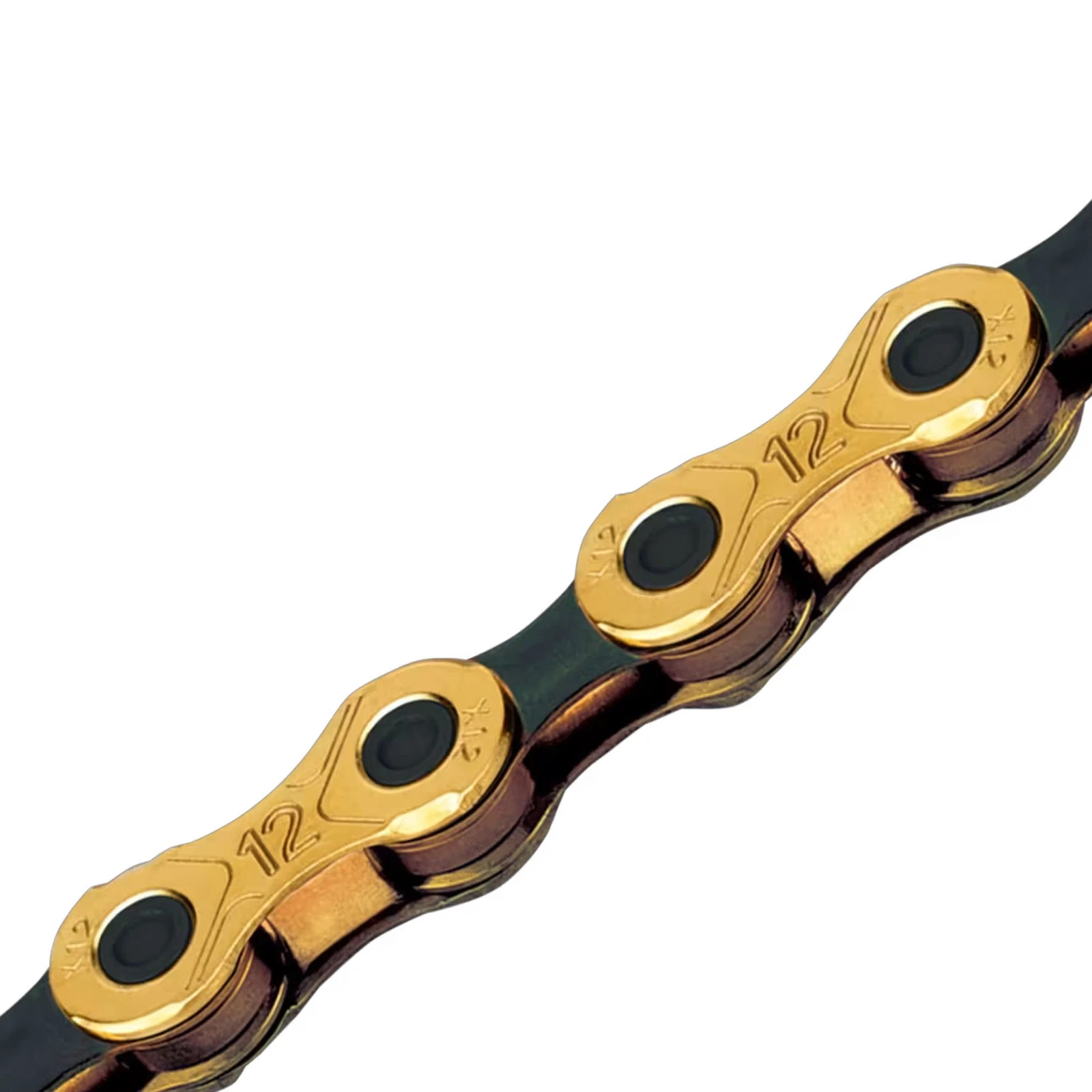 KMC X12 12-Speed Bicycle Chain–126 Links–Gold/Black–Master Link
