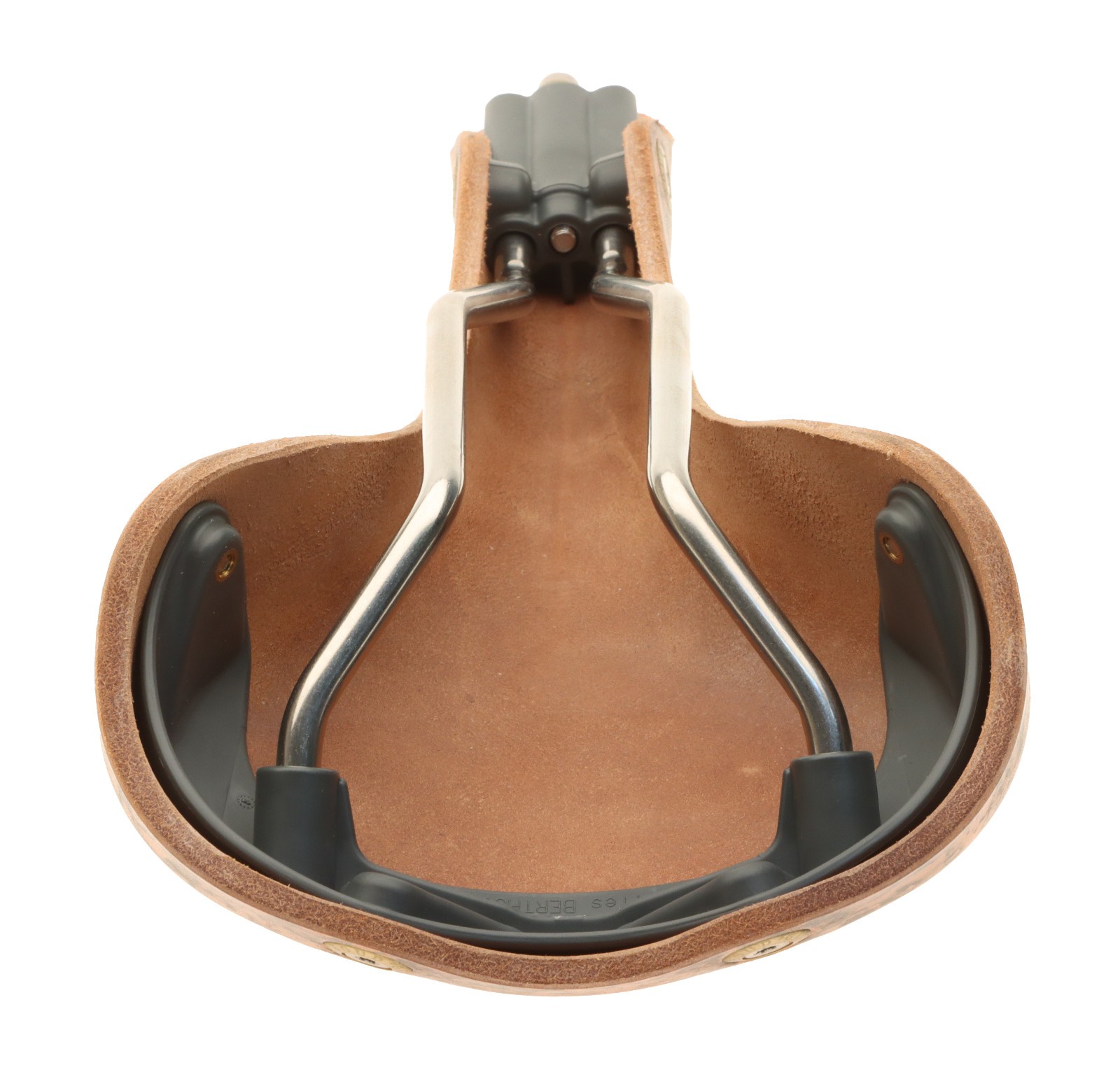 Gilles Berthoud Soulor Saddle Steel Rails Hard Leather Cover Cork NEW NOS NIB