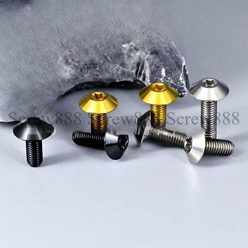 Titanium Screw Trox Umbrella Head Ti Bolts M5x12 15 20 25mm – 4 Color