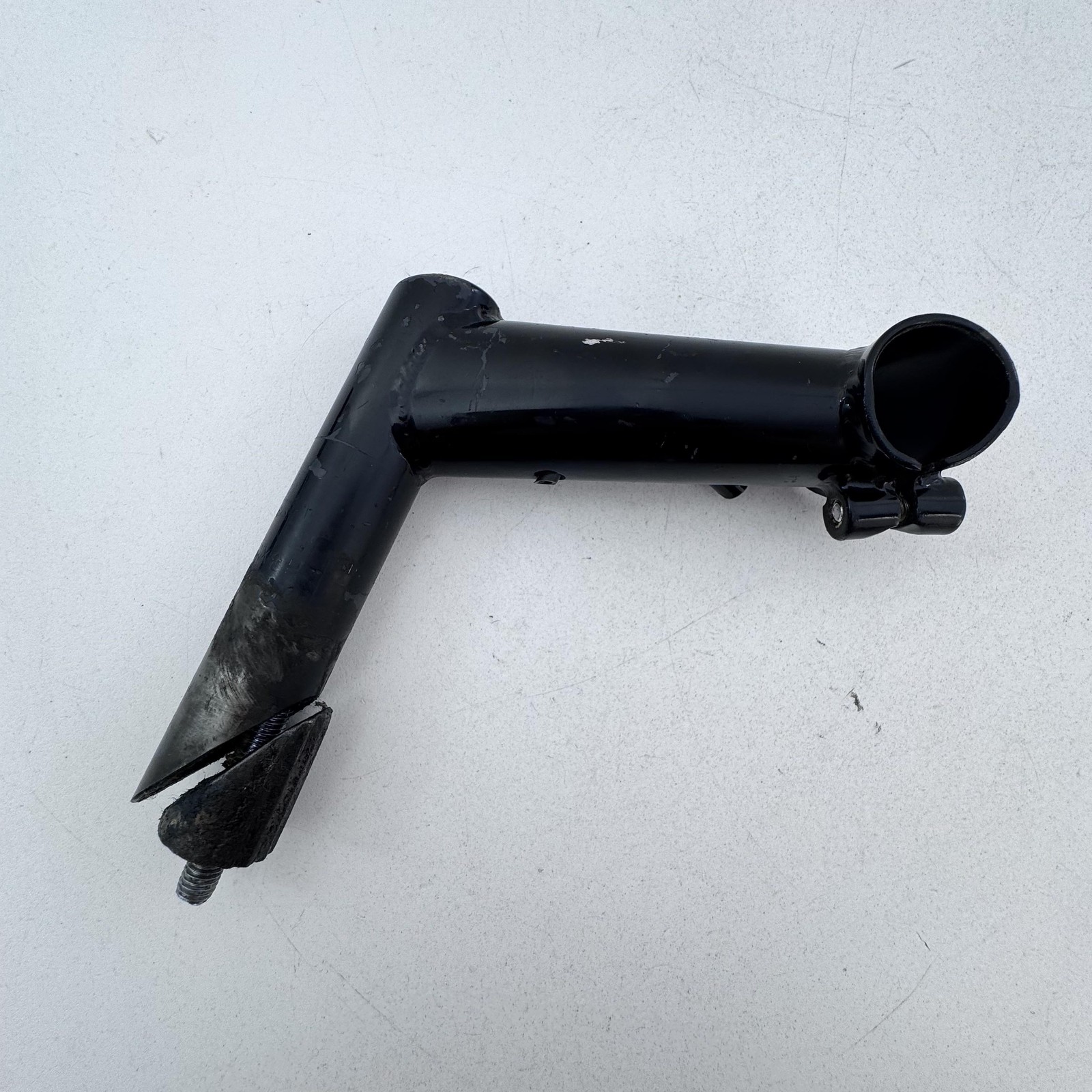 Vintage Black Quill Bike Handlebar Stem 25.4mm Clamp Adjustable 1989 89 A60