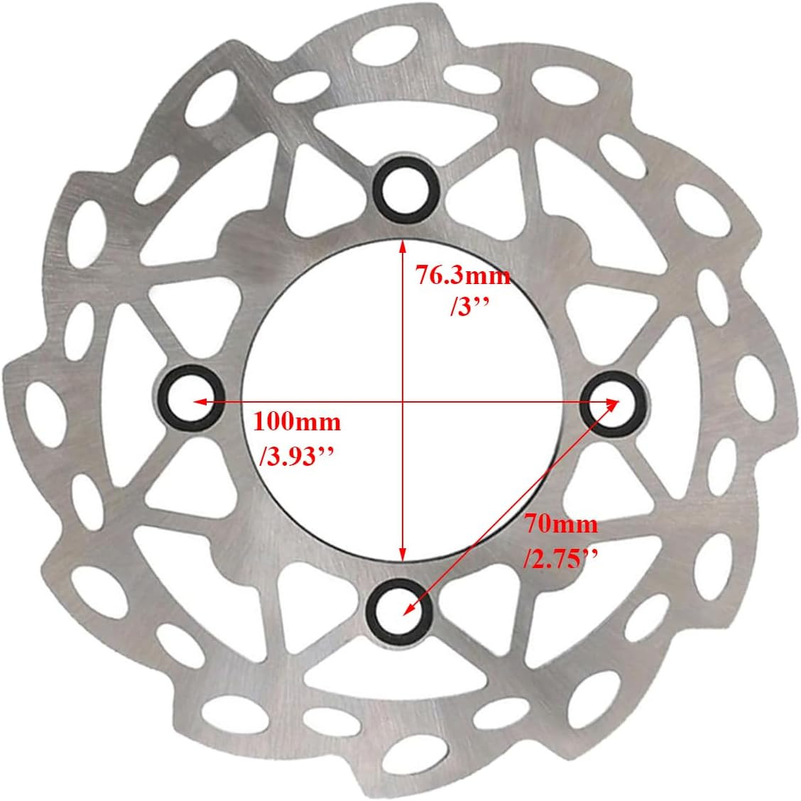 Front Hydraulic Brake Disc Master Caliper System + 190Mm/7.48″ Disk Rotor + Brak