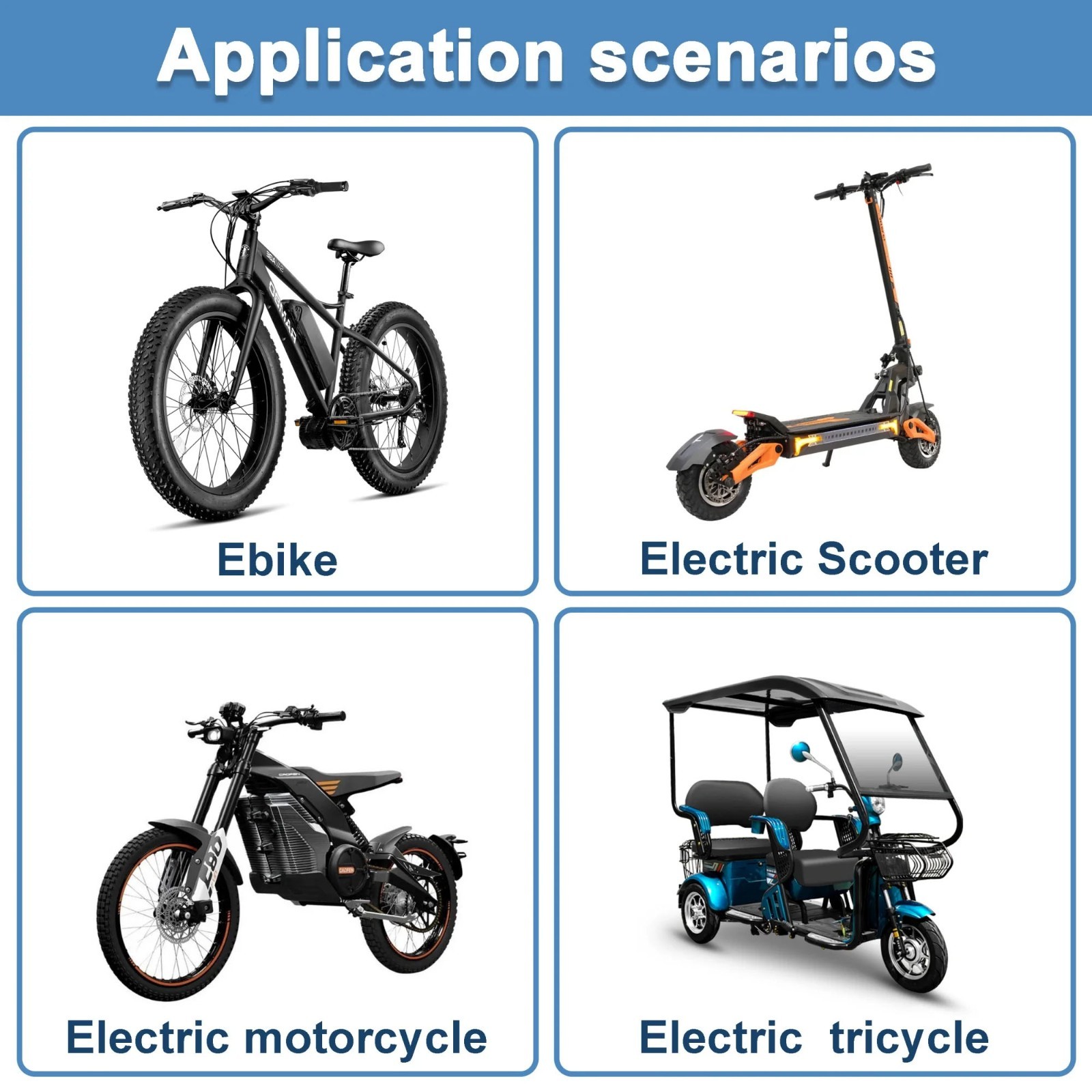 48V Electric Bicycle Bike Scooter Motor Ebike Lithium Battery Rechargeable 30A