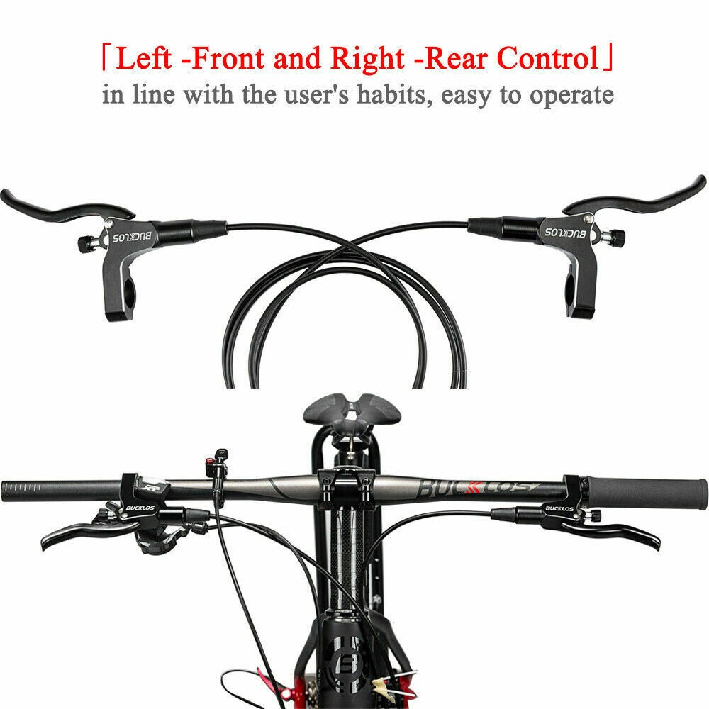 BUCKLOS MTB200 Hydraulic Disc Brake Front Rear 160mm Bicycle 800/1500mm Aluminum