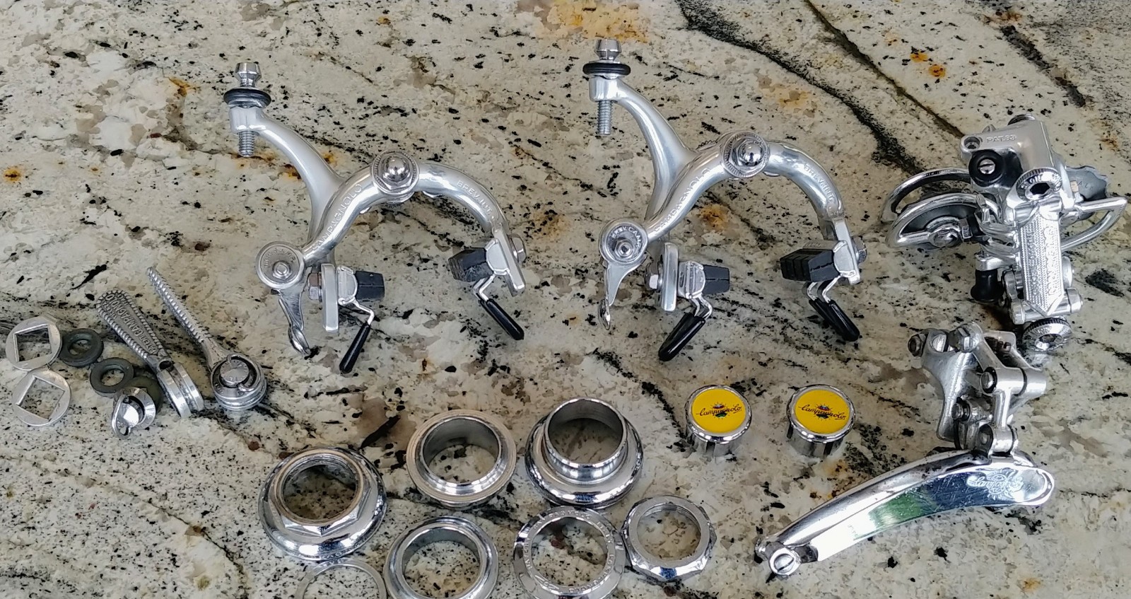 Campagnolo Nuovo Record Vintage Mini Groupset Group Derailleur Headset Brakes