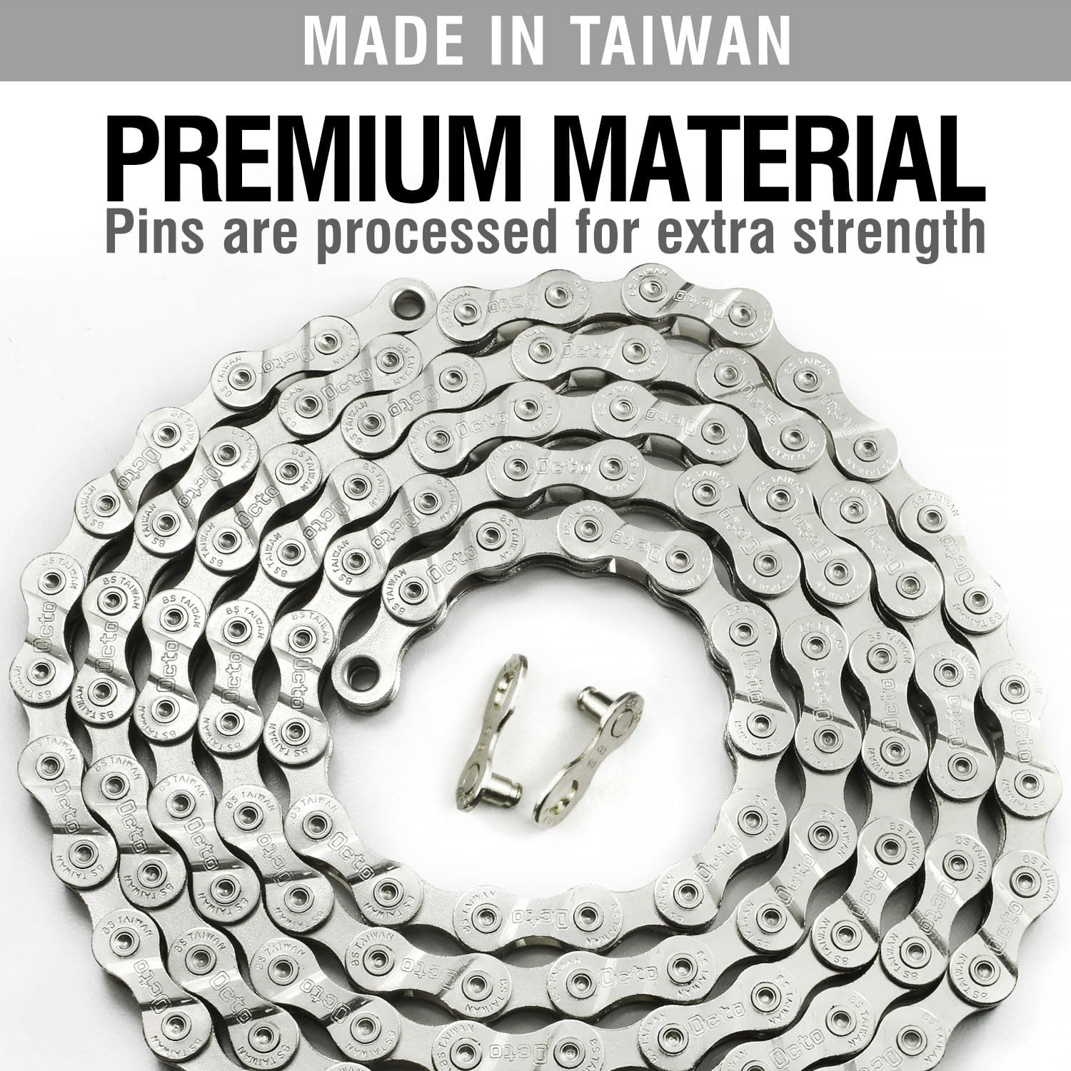 6/7/8 Speed Bike Chain – Bicycle Chain for Road & Mountain Bike, Quick Link I…
