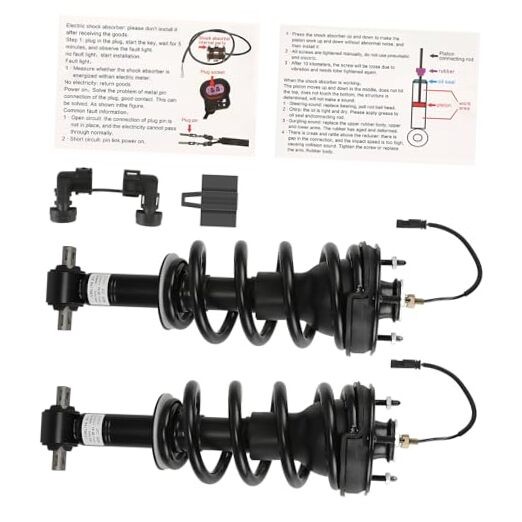 Front Pair Shock Absorber Struts 1 Pair Front Shock Struts 2015-2020 Black