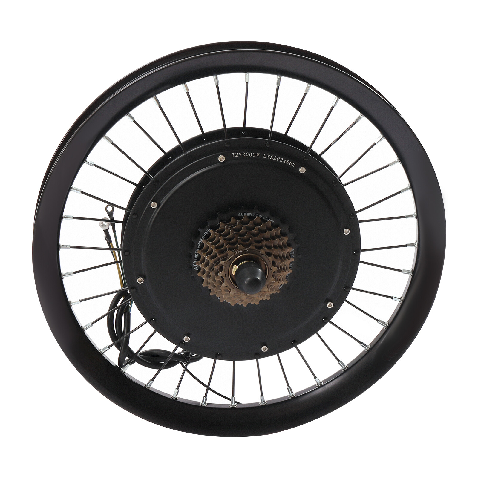 72 V 2000 W Electric Bike Rear Wheel Motor Kit 20″ E-Bicycle Conversion Kit LCD