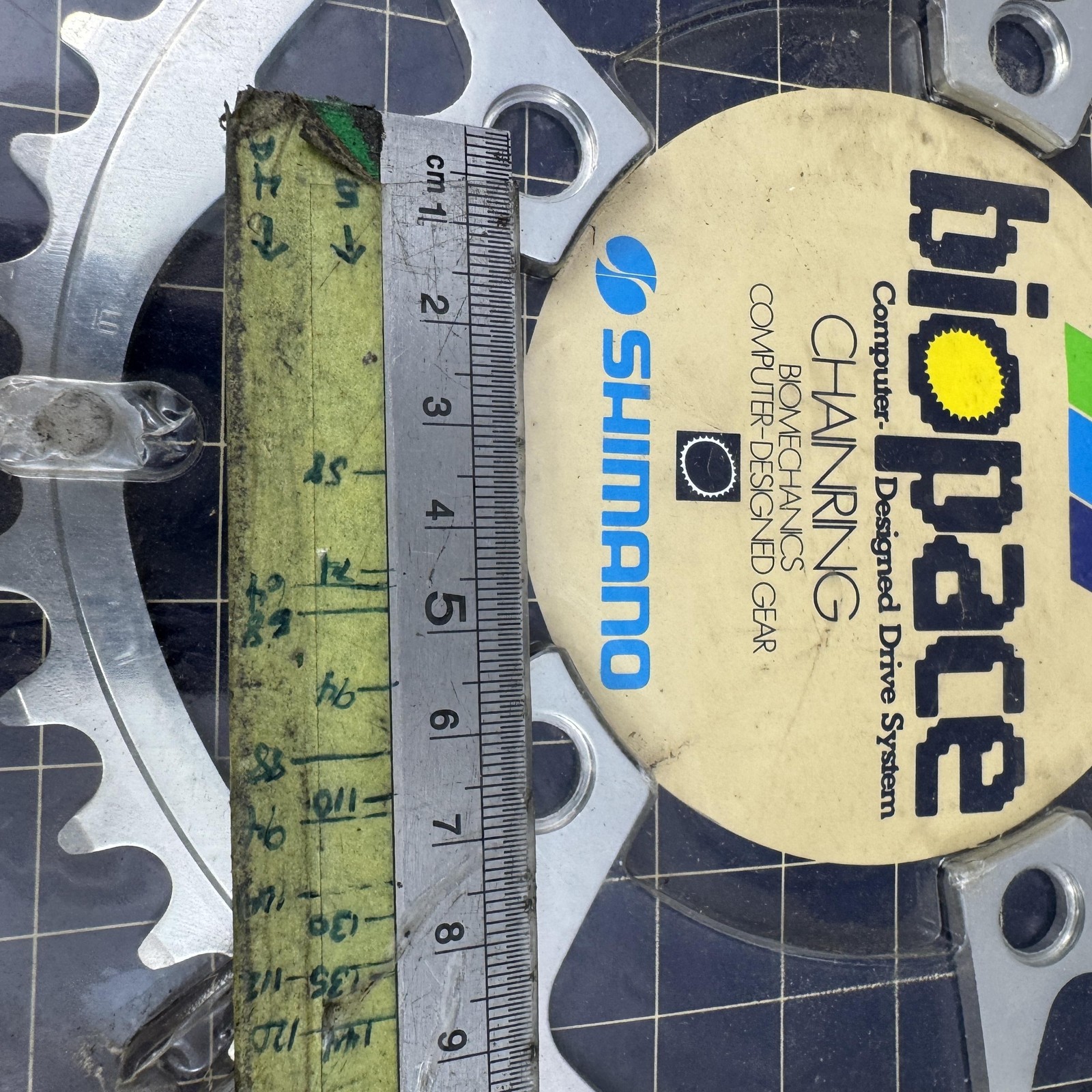 Vintage Shimano Biopace II 46T Chainring 110 BCD 5-Arm NOS Aluminum Japan