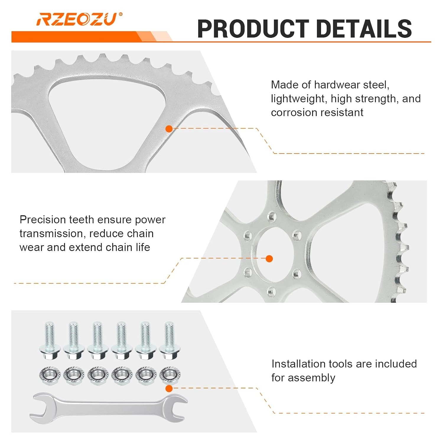 50 Tooth Rear Sprocket 420 Chain Kit For CT100U DB30 MMB80 212cc MBX10 Mini Bike