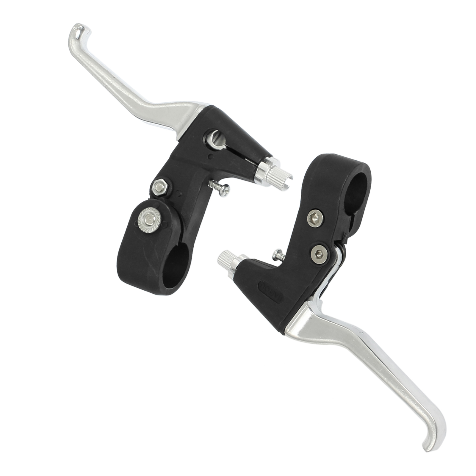 Universal Piece of 2 22mm Handle Hand Brake Lever for Bike Bicycle Black Silver
